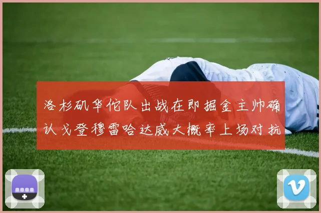 洛杉矶华佗队出战在即掘金主帅确认戈登穆雷哈达威大概率上场对抗湖人